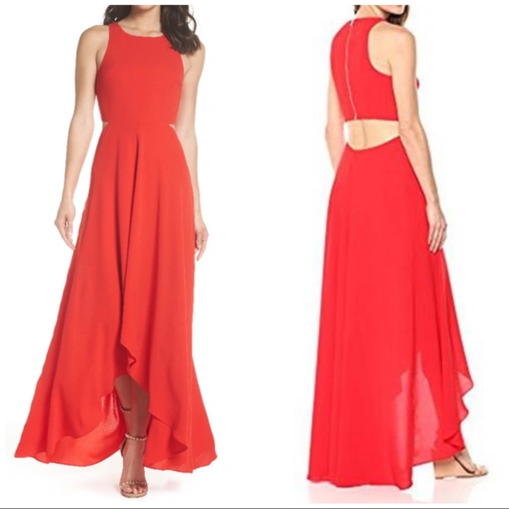 ALI & JAY Bohemian Rhapsody Maxi Dress In Red